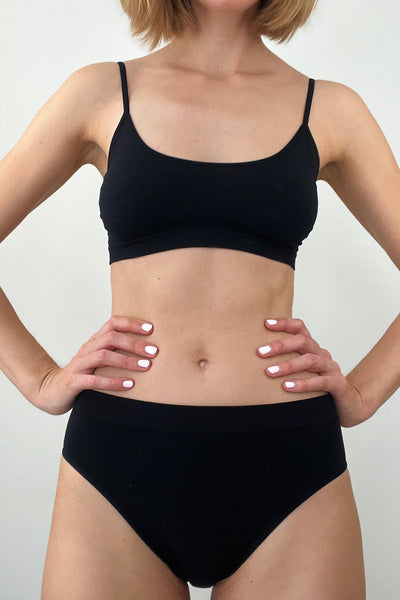 High-Waist Brief In Black x Pack of 5