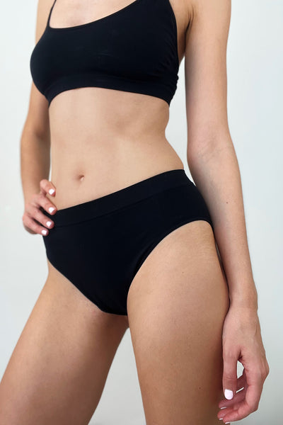 High-Waist Brief In Black x Pack of 5