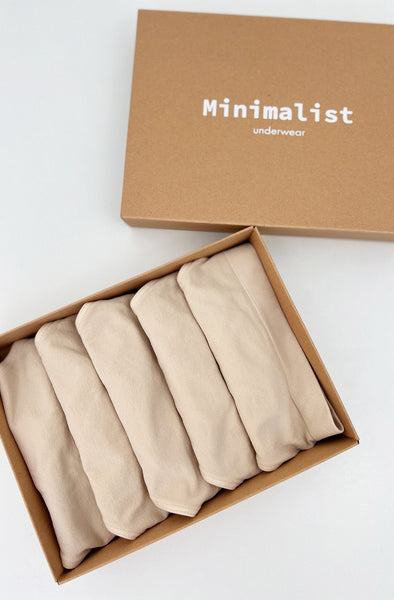 Low-Waist Thong In Beige x Pack of 5