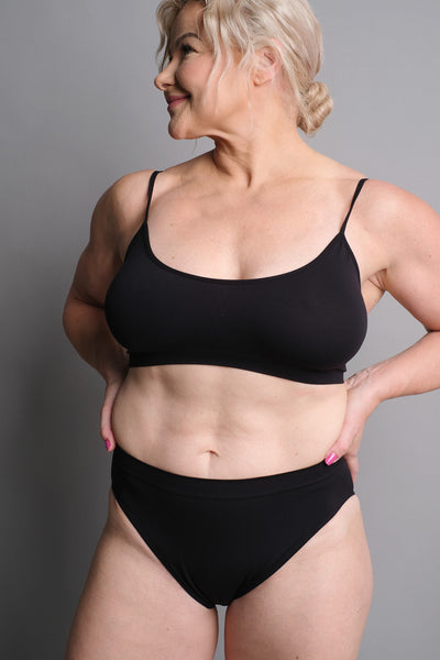 High-Waist Brief in Black