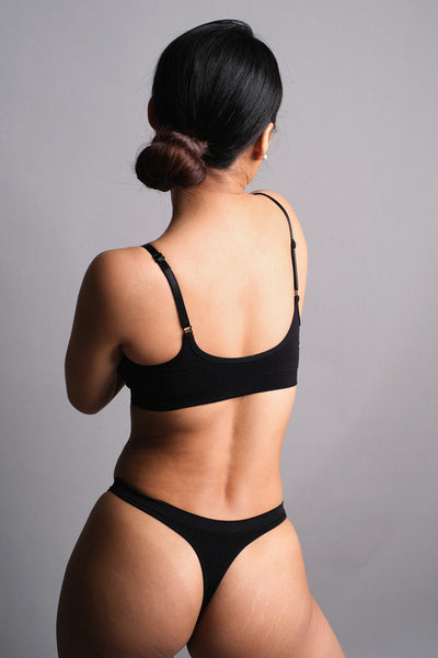 Low-Waist Thong In Black x Pack Of 3